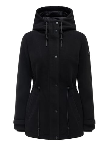 Navahoo women’s transitional jacket Lächelstern with hood in wool look
