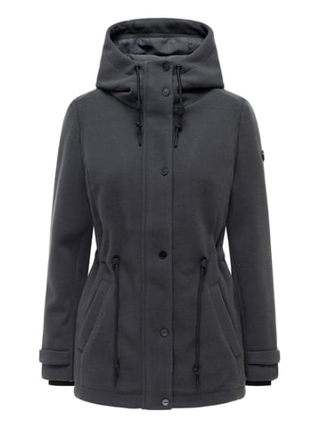 Navahoo women’s transitional jacket Lächelstern with hood in wool look