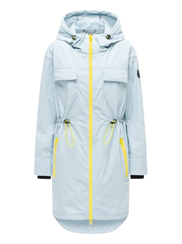 Marikoo women’s transitional coat Trüffelbonbon with hood