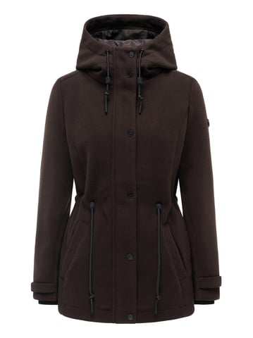 Navahoo women’s transitional jacket Lächelstern with hood in wool look