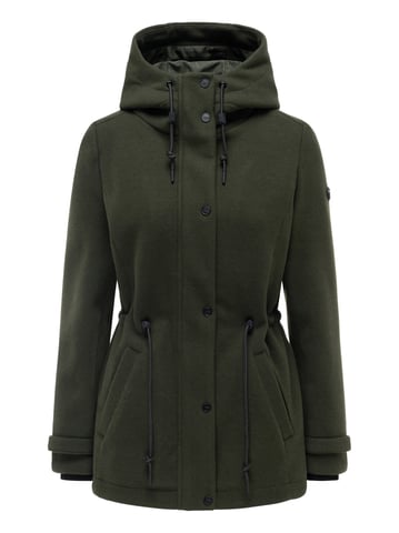 Navahoo women’s transitional jacket Lächelstern with hood in wool look
