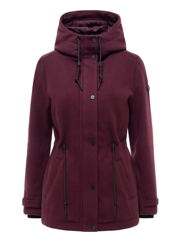 Navahoo women’s transitional jacket Lächelstern with hood in wool look