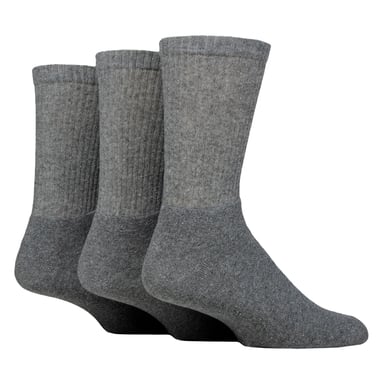 3-Pack Heren Effen Crew Sport Sokken - Zachte Katoenen Dagelijkse Atletische Sokken