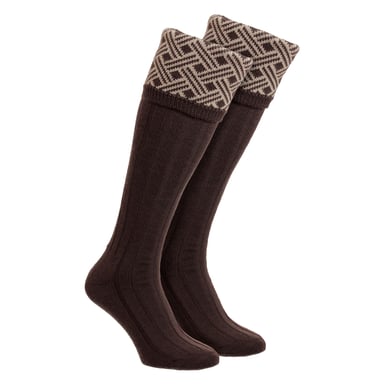 Heren Schiet Merino Wol Sokken Warme Country Jacquard Patroon