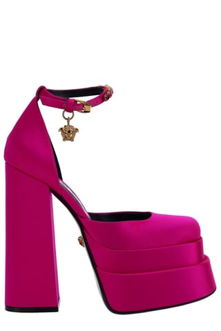 Fuchsia Satijnen Medusa Aevitas Pumps