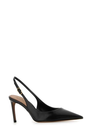 Black Leather Devotion 75 Pumps