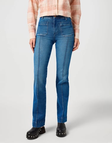 Wrangler - Flare Solid Blue