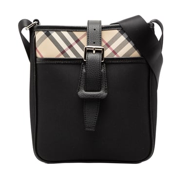 Begagnad Nova Check Kantad Canvas Crossbody