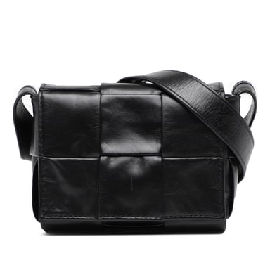 Begagnad Candy Papper Kalvskinn Intrecciato Kassett Crossbody