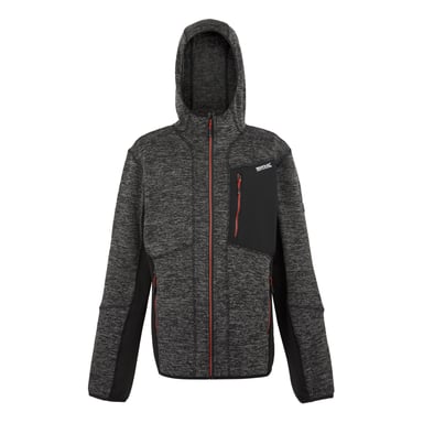 Regatta Mens Alven Full Zip Fleece Jacket (Ash Marl/Black)