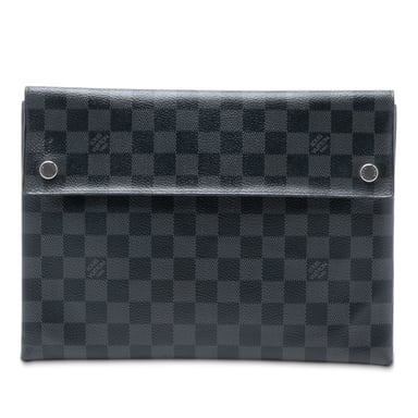 Begagnad Damier Graphite Alpha Pochette Gm