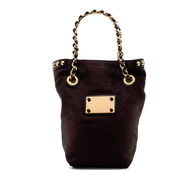 Begagnad Limited Edition Metallisk Jacquard Double Jeu Neo Alma Tote
