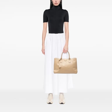 Begagnad stor Saffiano Lux Galleria Tote