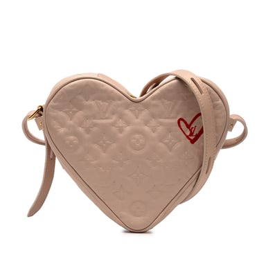 Begagnad Monogram Prägling Läder Fall In Love Sac Coeur