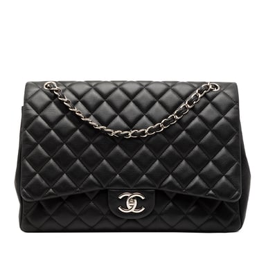 Begagnad Maxi Classic Caviar Double Flap