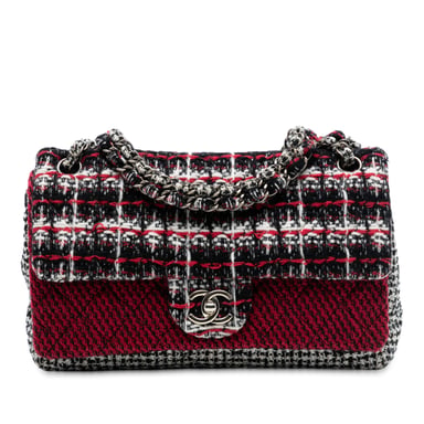 Begagnad Medium Cc Tweed Multi Print Dubbel Lock