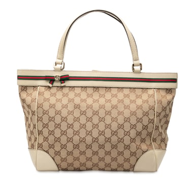 Begagnad Gg Canvas Mayfair Tote