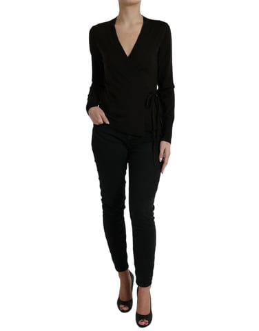 Wrap Knit Top Tsh84349