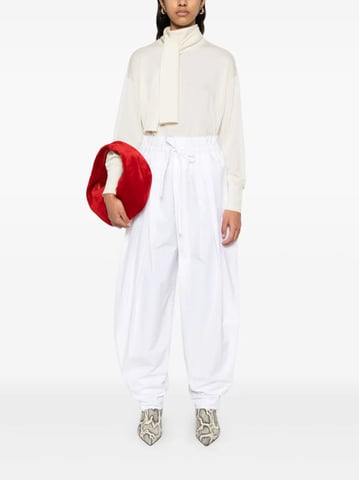 Pantalon Tablillas Ajustables Blanco