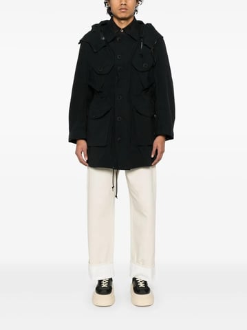 Nylon Parka Coat