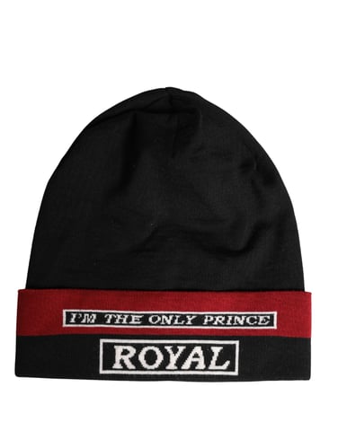 Dolce & Gabbana Knit Beanie With Textual Embellishments
