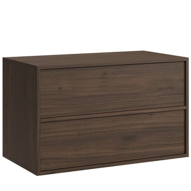 Badplaats Wastafel onderkast mali 80 cm bruin badkamerkast – hangend