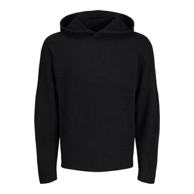 Jack And Jones Mens Ollie Knitted Hoodie (Black)