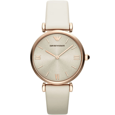 Emporio Armani AR1769 Gianni T-Bar 32 mm Beige Ladies Watch