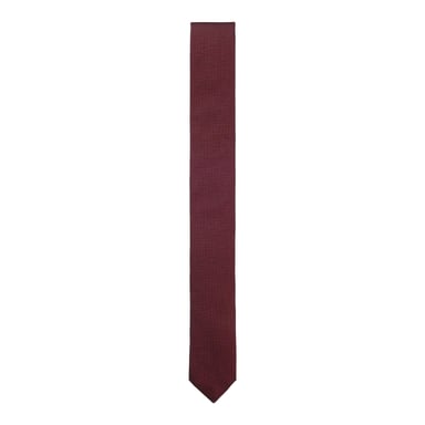Boss Micro Grid Jacquard Tie (Red)