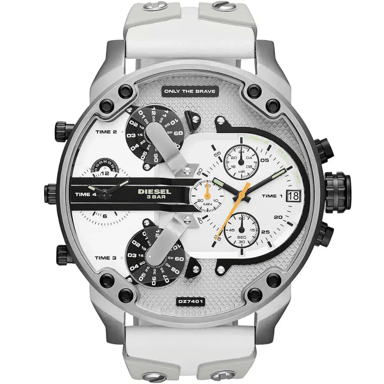 Diesel Mr. Daddy 2.0 DZ7421 Chronograaf Herenhorloge Zilveren RVS