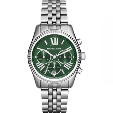 Michael Kors Lexington MK6222 Ladies Chronograph Watch 38mm Silver