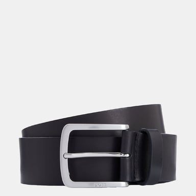 Accessories Boss Jor-V Logo Engraved Buckle Belt in Black