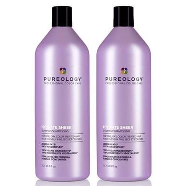 Pureology Hydrate Sheer Shampoo 1000ml Double Worth £156