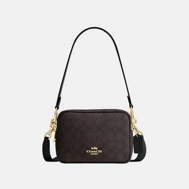 Mini Carey Crossbody Bag In Signature Canvas