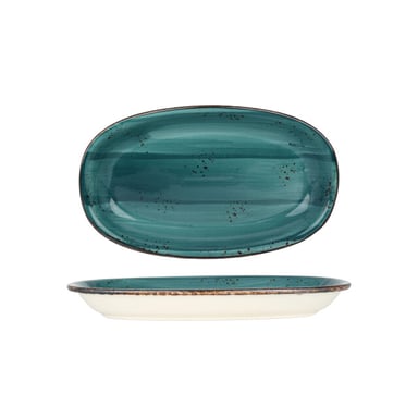 By Bone Serveerschaal harmony tropical porselein 34x20.5 cm set van 2