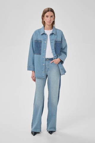 MWMazie 139 Boxy Mix Shirt Denim jacket Box fit
