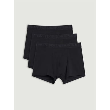 Ben Sherman Herr Tonal Boxershorts (3-pack) (Svart)