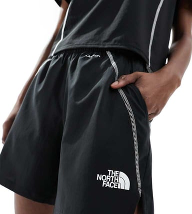 The North Face Training Hakuun contour seam woven shorts in black