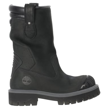 Louis Vuitton x Timberland Laars tot de MIddellange Enkel in Zwart Leer