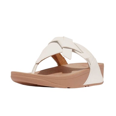Fit Flop Womens/Ladies Lulu Knotted Leather Sandals (White)