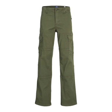 Jack And Jones Boys Kane Harlow Cargo Trousers (Green)