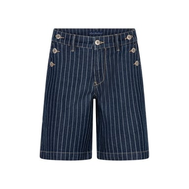 Red Button Bibette pinstripe