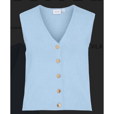 Vila Vicharvi s/l button glitter knit ve
