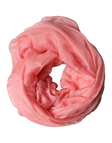 Tryckt silkes scarf med fransade kanter