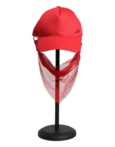 Baseball Cap With Face Covering