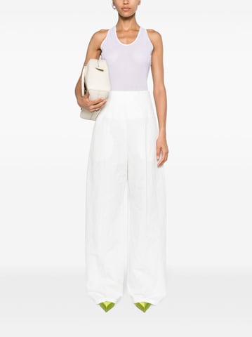 Linen And Cotton Blend Trousers
