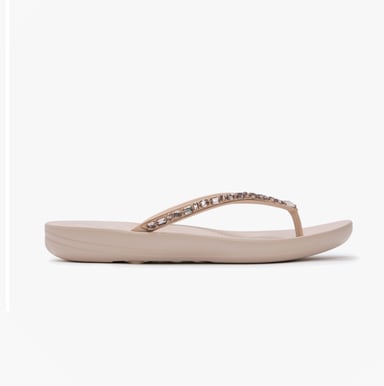 Fitflop Iqushion Multi Womens Toe-post Sandals All Nude Rose