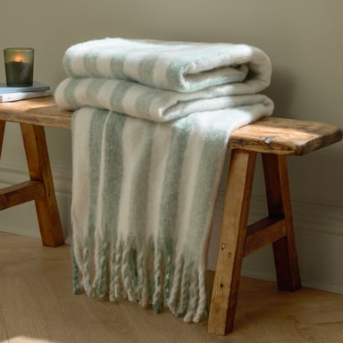 Wylder Beechwood 100% Cotton Woven Stripe Throw