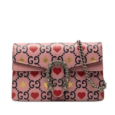 Begagnad Mini Textured Leather Valentines Day Dionysus Crossbody