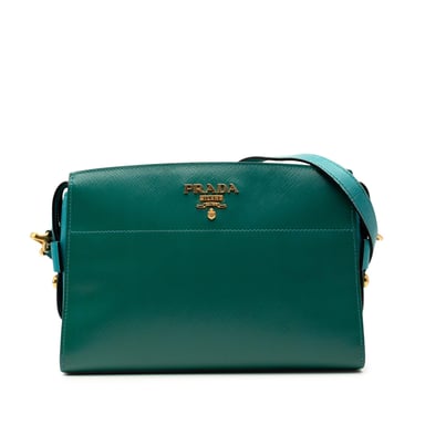 Begagnad Bicolor Saffiano Vernice Esplanade Crossbody